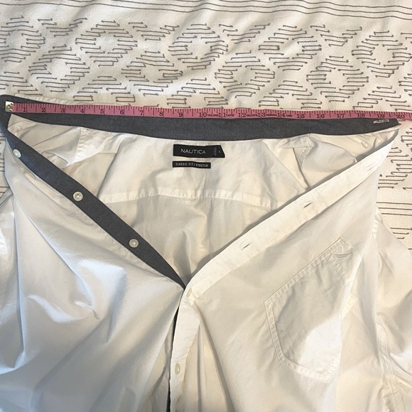 Nautica Classic Fit Stretch Cotton Shirt - Picture 12 of 14